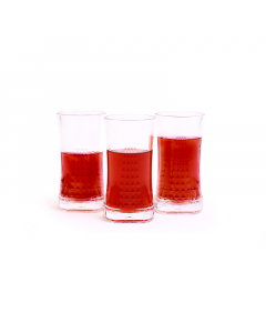 Acrylic cup set with rhinestones, 6 pieces