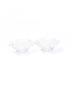 Acrylic bowl, small chandelier, 2 pcs