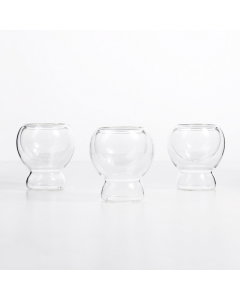 A set of glass ornaments
