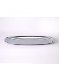 Silver oval serving plate