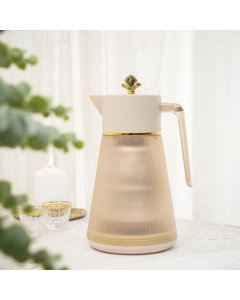 Lareen Beige transparent thermos 1 liter