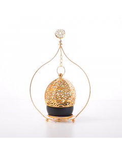 Incense burner with golden decoration