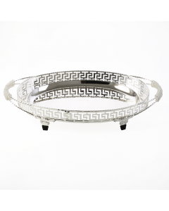 silver serving tray
