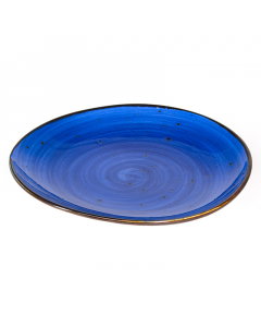 Medium blue porcelain bowl