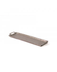 A large Silver   rectangle dish