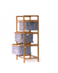 Central bamboo storage shelf