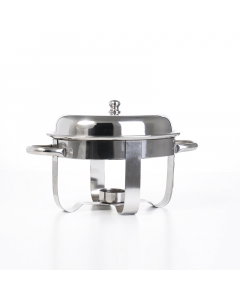 Steel oval buffet heater