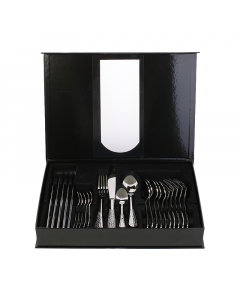 Spoon Bag 24 Pieces, Steel Silver