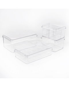 A set of tea boxes and coffee capsules