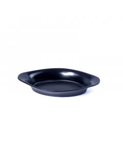 Black porcelain plate