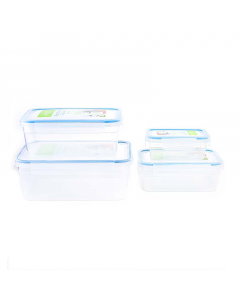 Set of 4 boxes of refrigerator containers