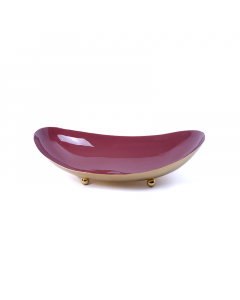 Gilded plated serving dish