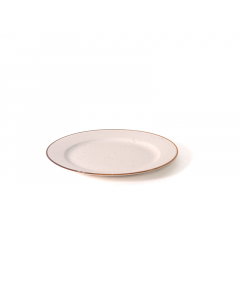 Porcelain white plate dotted
