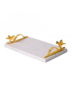 tray serving small marble