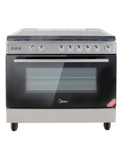 Midea gas stove, 5 burners, silver, 85 x 89.5 cm