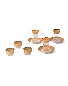 tea and cawa cups18 gold pieces