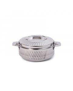 Steel dotted food container 1500 ml