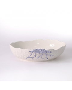 Large oval serving bowl