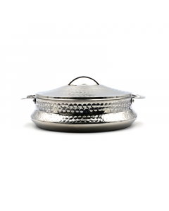 Round stainless steel food container 3 liters