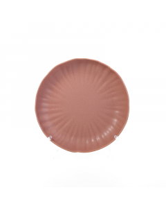 deep red porcelain bowl