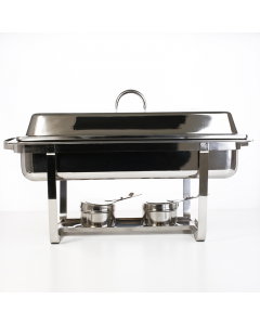Rectangular steel buffet heater, 12 liters