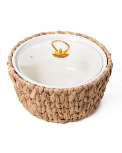 Serving plate porcelain circular