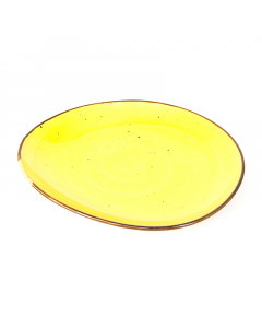 Large yellow porcelain bowl