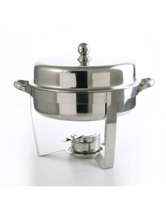 Circular steel buffet heater