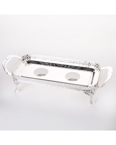 Toferia with two small silver candles