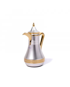 Authentic thermos 1 liter nickel gilt