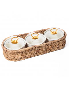 Porcelain serving bowl 3 pieces