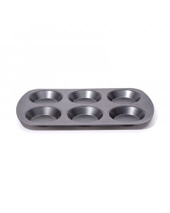 Round cupcake mold 6 squares