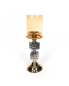 Medium gold decorative candlestick