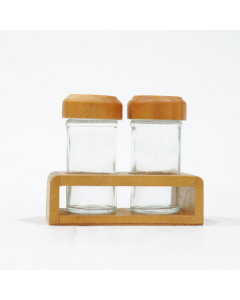 Navigation set with a wood base