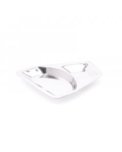 Divided vitro plate, steel, 30 cm