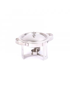 Medium steel circular Vitro buffet heater