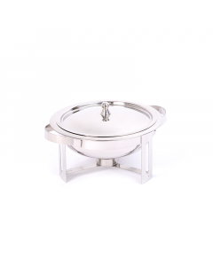 Vitro circular steel buffet heater