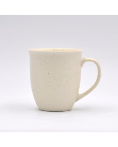Porcelain cup white with a hand