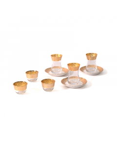 tea and cawa cups18 gold pieces