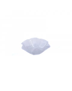 Small corrugated acrylic serving plate