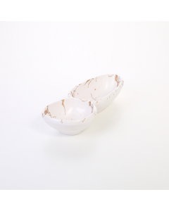 White melamine serving plate