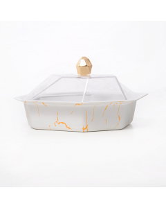 White dates with a transparent cover