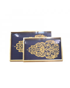 Blue, golden, two pieces