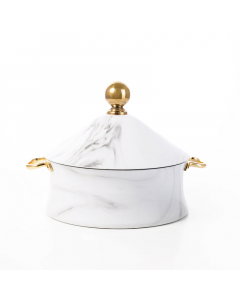 Marble stainless steel food wallet size 28