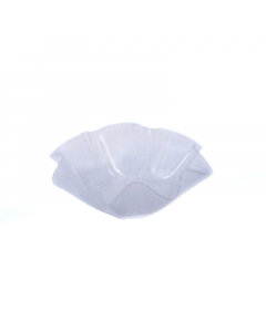 Large corrugated acrylic serving plate