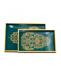 GreenTraysetchenset two pieces