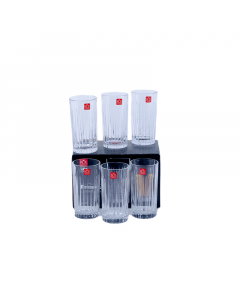 Italian crystal cup set, 443 ml