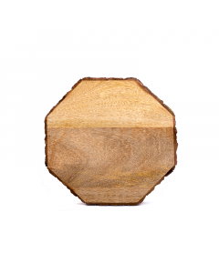 Wood serving plate