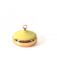 Golden yellow round dates