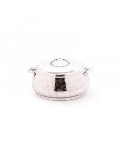 Silver Indian steel container 2.5 liters